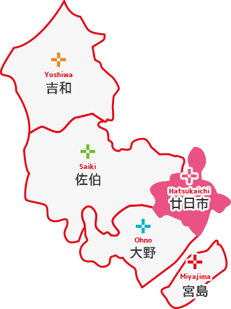 廿日市市の地図
