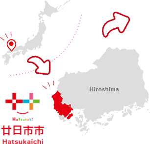 広島県の地図