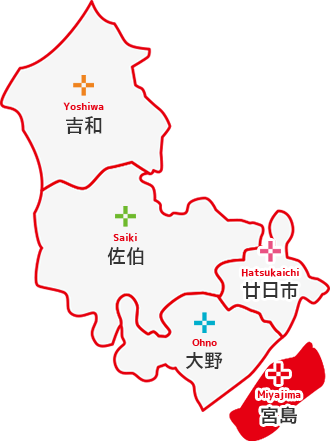 宮島の地図