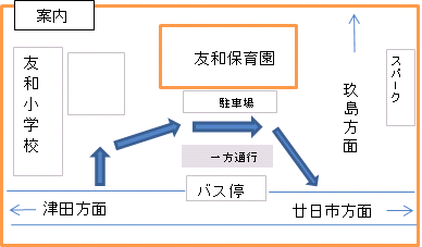 友和保育園一方通行