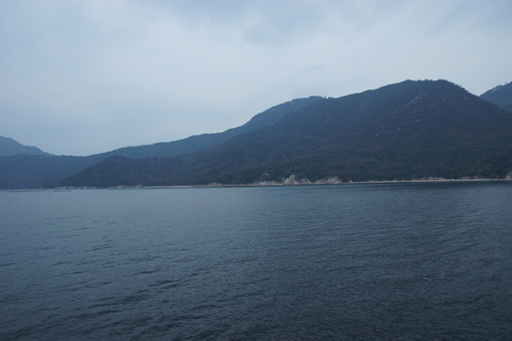 船から見た宮島