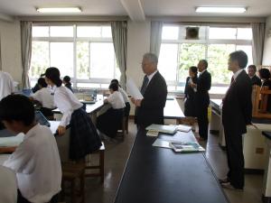 授業参観の様子