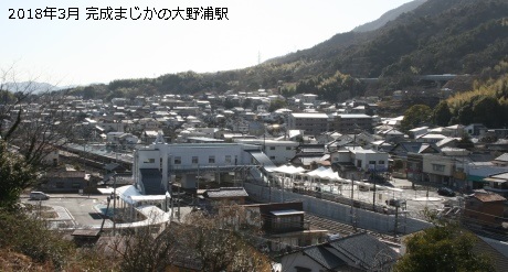 完成間近の大野浦駅