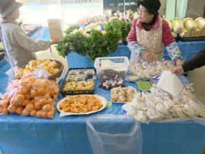 農産物販売の様子