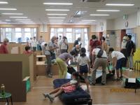 避難場所の設営