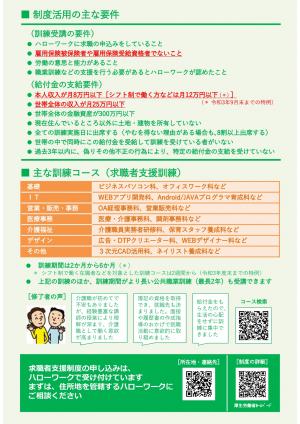 制度のご案内（裏）