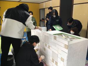 みんなで作業