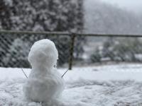 雪だるま後ろ
