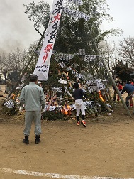 年男、年女による点火