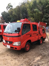消防団の消防車