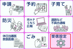 LINEリッチメニュー受信設定