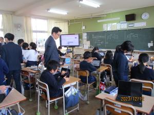 電子黒板を活用した授業