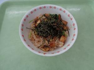 宮島学校給食センターの穴子飯の写真
