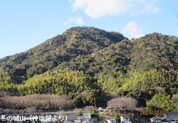 冬の経小屋山(沖塩屋より)