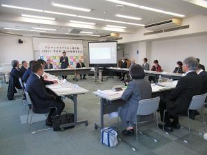 組織委員会で挨拶をする松本市長の写真