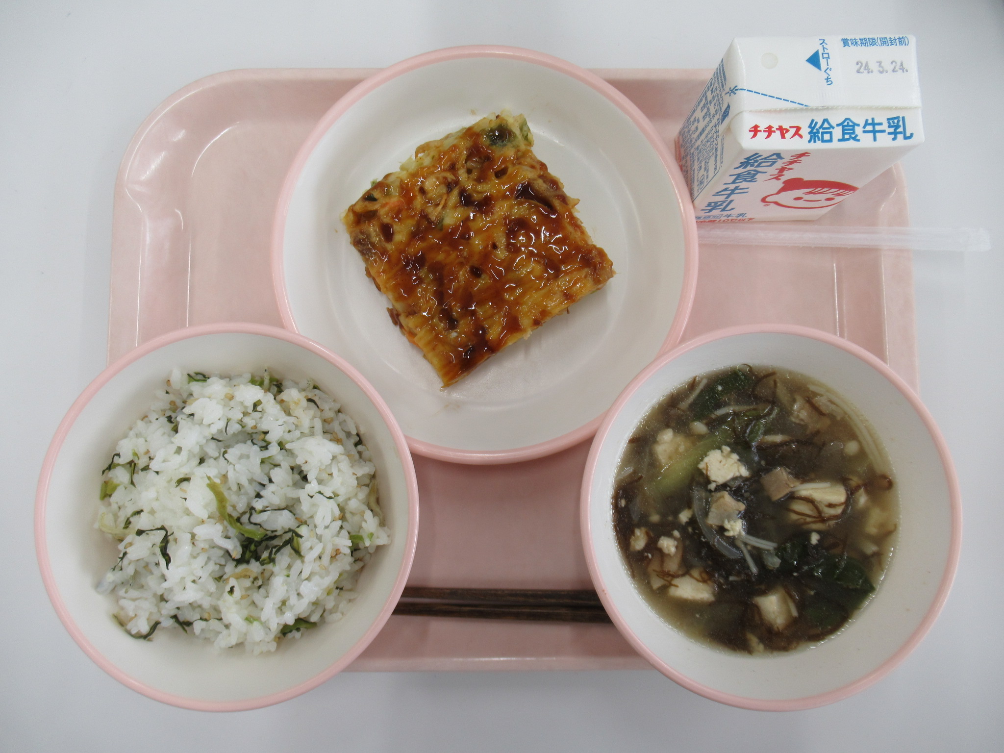 大野学校給食センター3月19日の給食写真