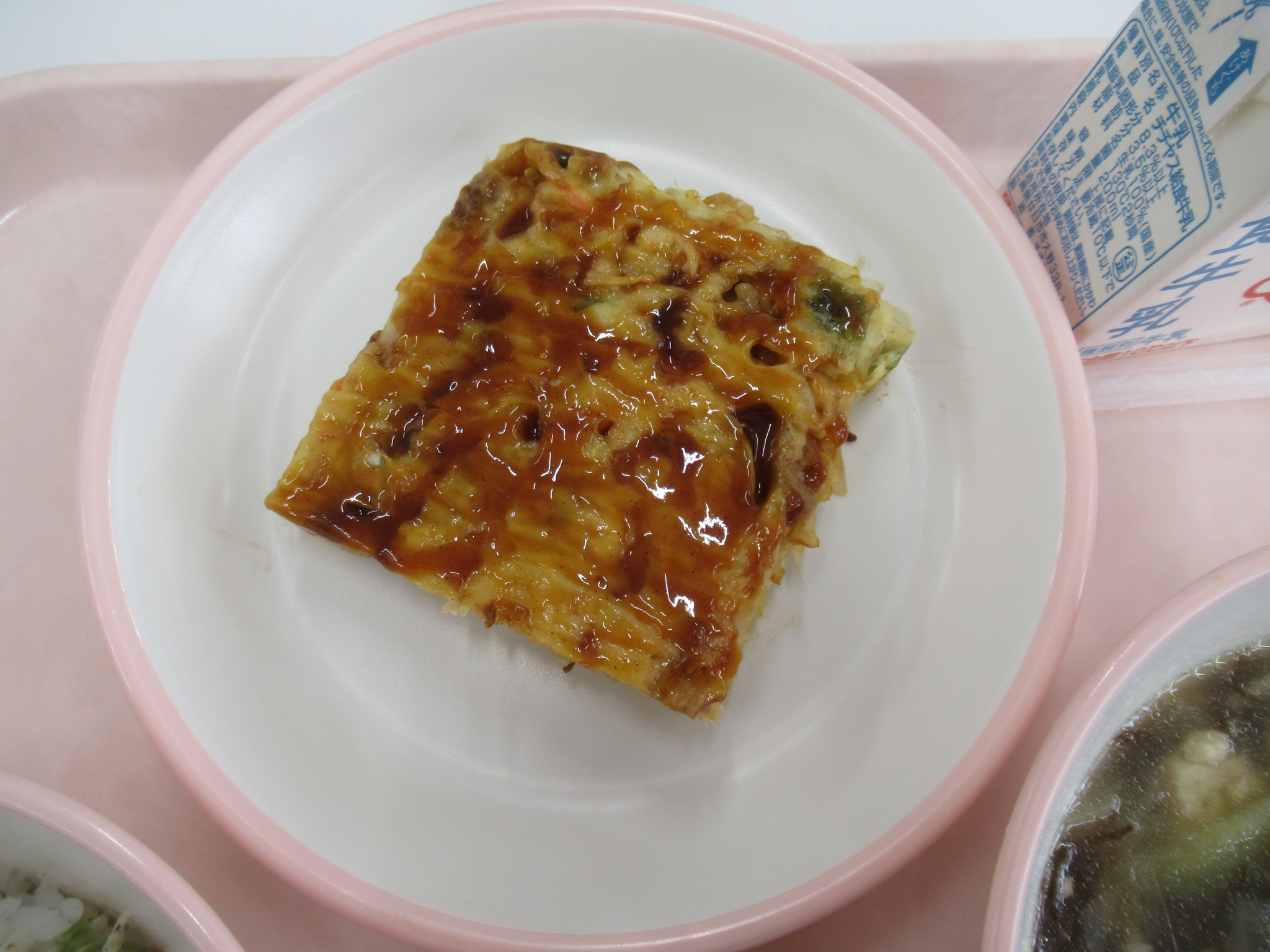 大野学校給食センター3月19日のHiroshima特製モリモリ焼きの写真