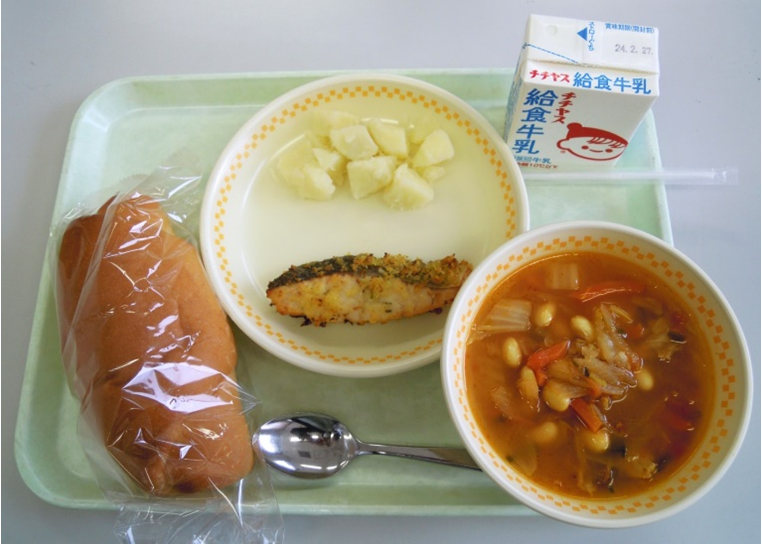廿日市学校給食センター2月22日の給食写真
