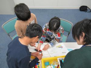 ロボットプログラミングの様子1
