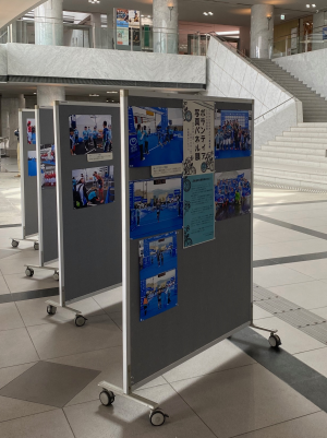 市役所ロビー写真展示の様子
