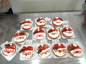 完成したクリスマスケーキ