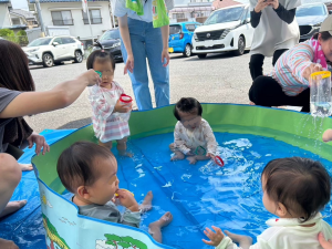 水遊びの様子
