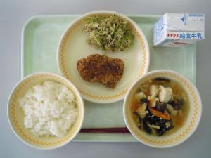 廿日市学校給食センターの1月24日の献立写真