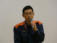 消防の方がお話されている様子