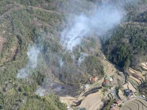 廿日市市で発生した山火事