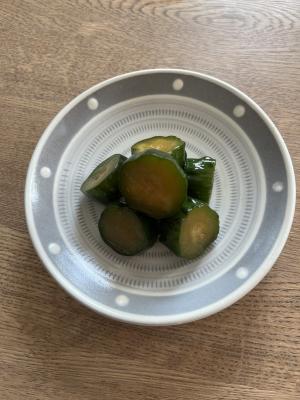 参加者のつくった料理（キュウリ）