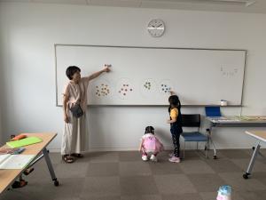 黒板にマグネットを付ける