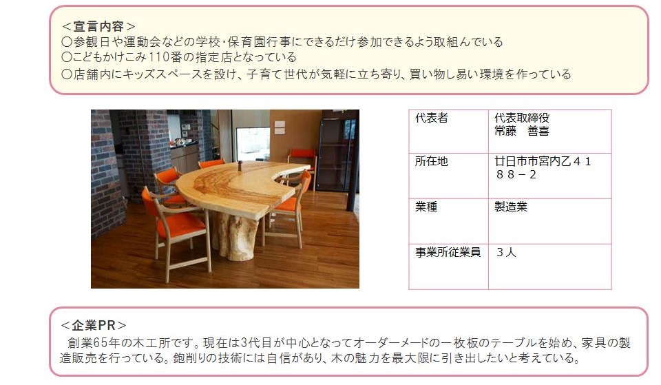 常藤家具製作所
