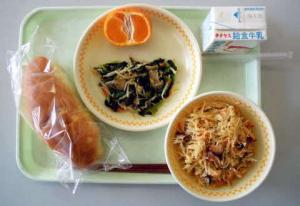 廿日市学校給食センターの給食写真