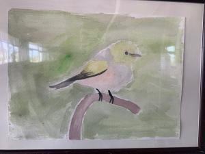 チャイルドアートの展示作品（鳥）