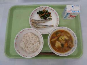 宮島学校給食センターの献立写真