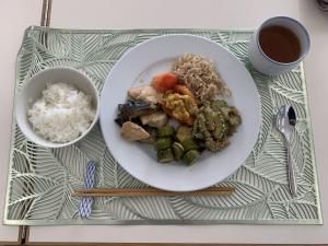 できあがりのワンプレートランチ