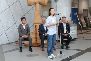 出発式の様子（廿日市市役所）