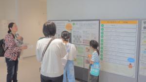 給食の取組展示の様子