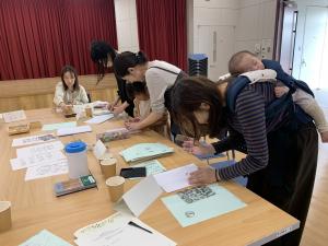 足形フレームづくり