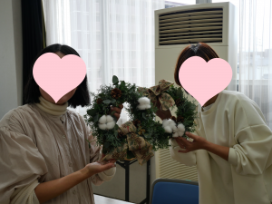 クリスマスリース講座