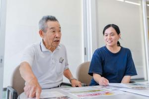 津田商店街を創る会の金澤さんと倉田さん