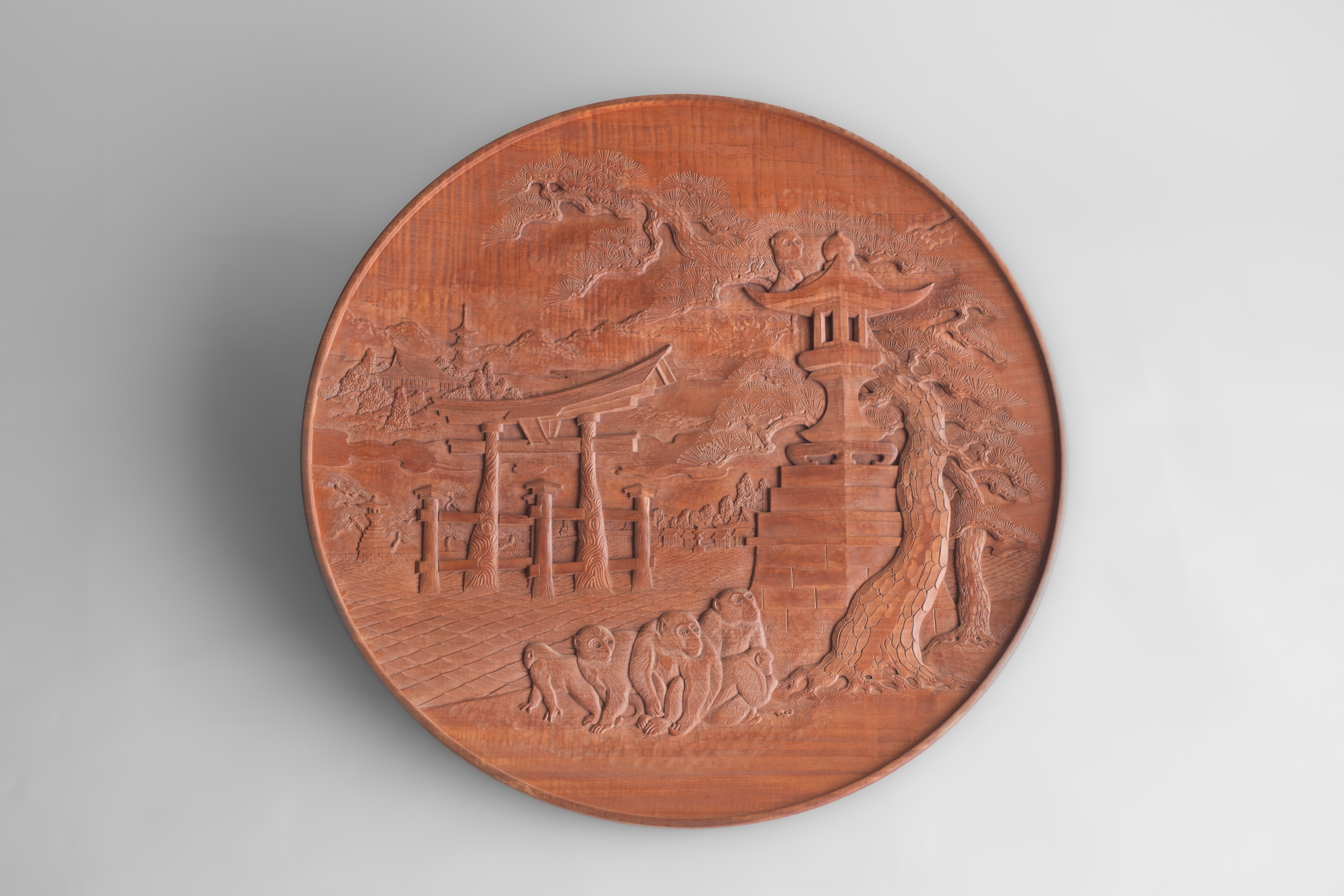 実際の宮島彫作品の写真