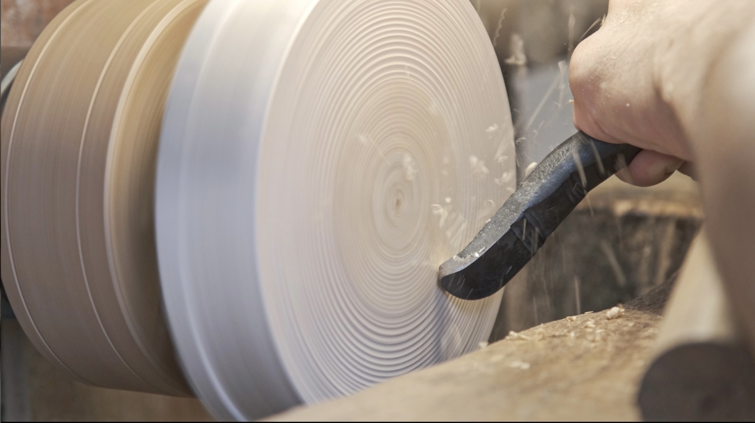 ロクロ作成中の写真