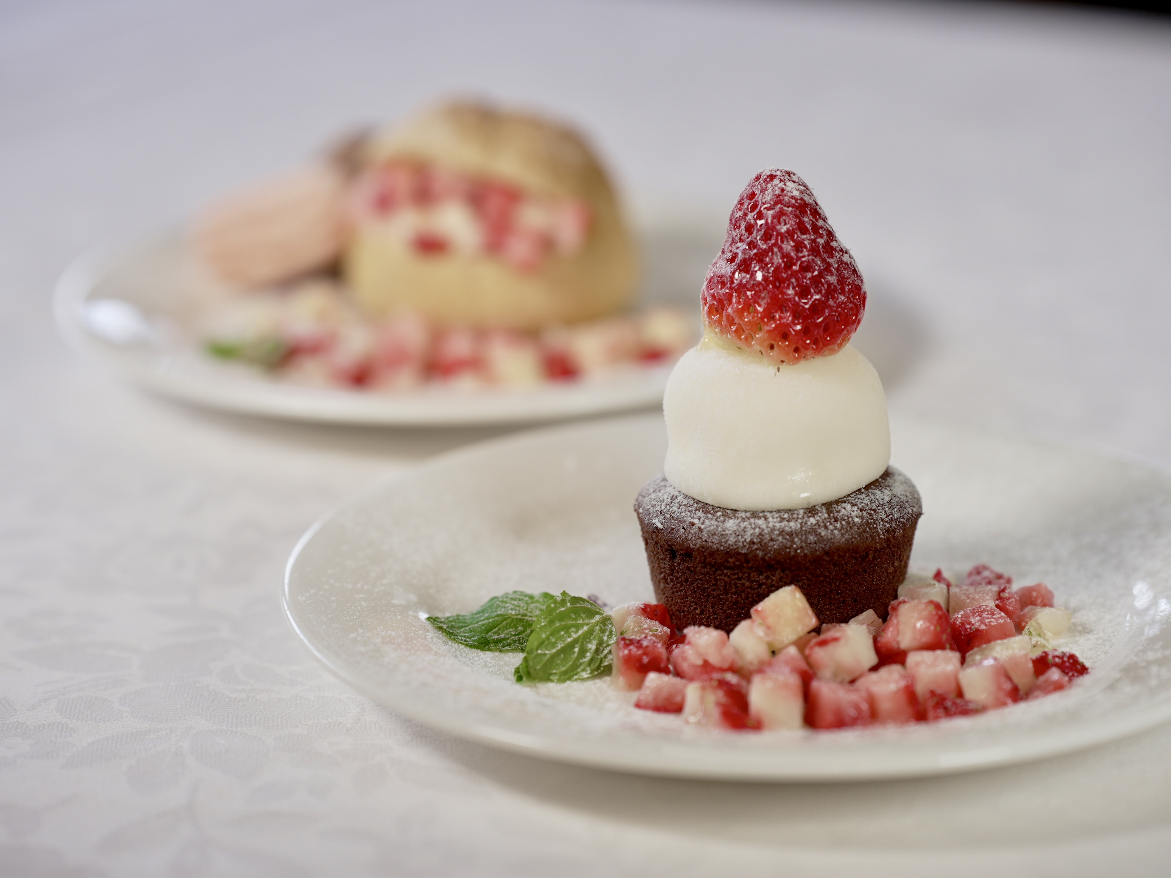 冠苺のフォンダンショコラ