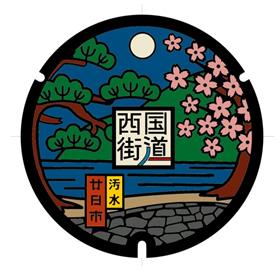 デザインマンホール(夜)