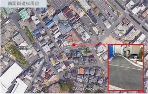 マンホールふた位置（西国街道松周辺）