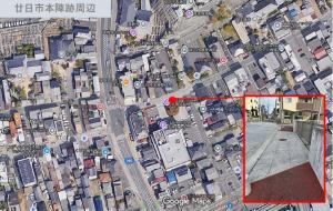 マンホールふた位置（廿日市本陣跡周辺）