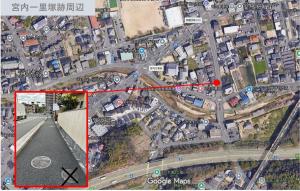 マンホールふた位置（宮内一里塚跡周辺）