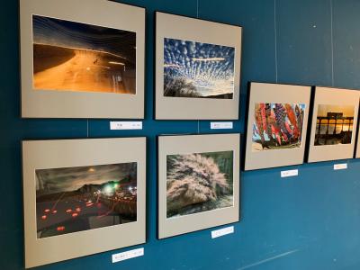 大野東写真倶楽部の展示(一部)