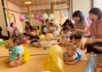 風船あそびの様子